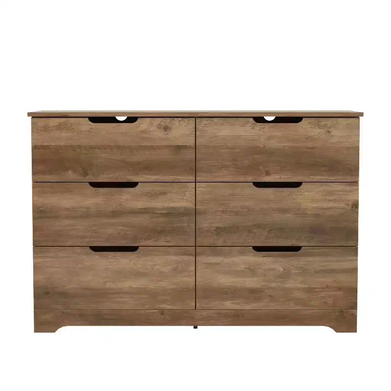 Galano 6 Drawer Dresser with Manufactured Wood Construction 47 W  15.6 D  31.7 H