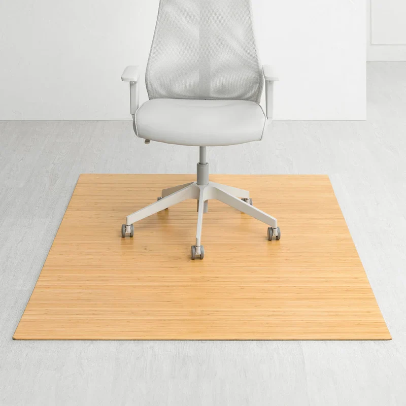 Bamboo Rectangular Chair Mat (72 x 48 Inches)