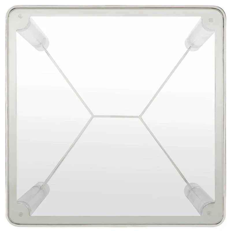 Acrylic Accent Table - 20 In W x 20 In D x 24 In H