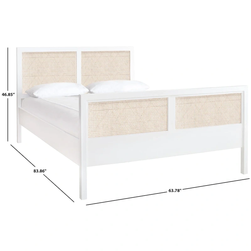 SAFAVIEH Ghyslaine Coastal Cane Bed