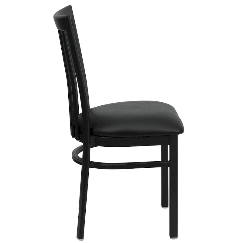 School House Back Metal Restaurant Chair - 17.25W x 18.75D x 34.75H - 17.25W x 18.75D x 34.75H