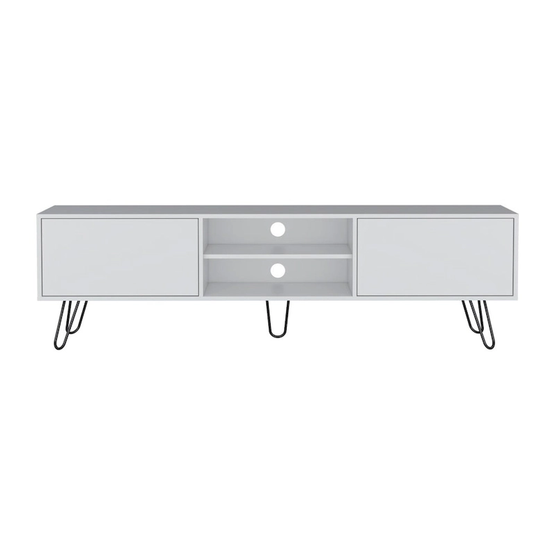 Vassel 2-Cabinet TV Stand Hairpin Legs