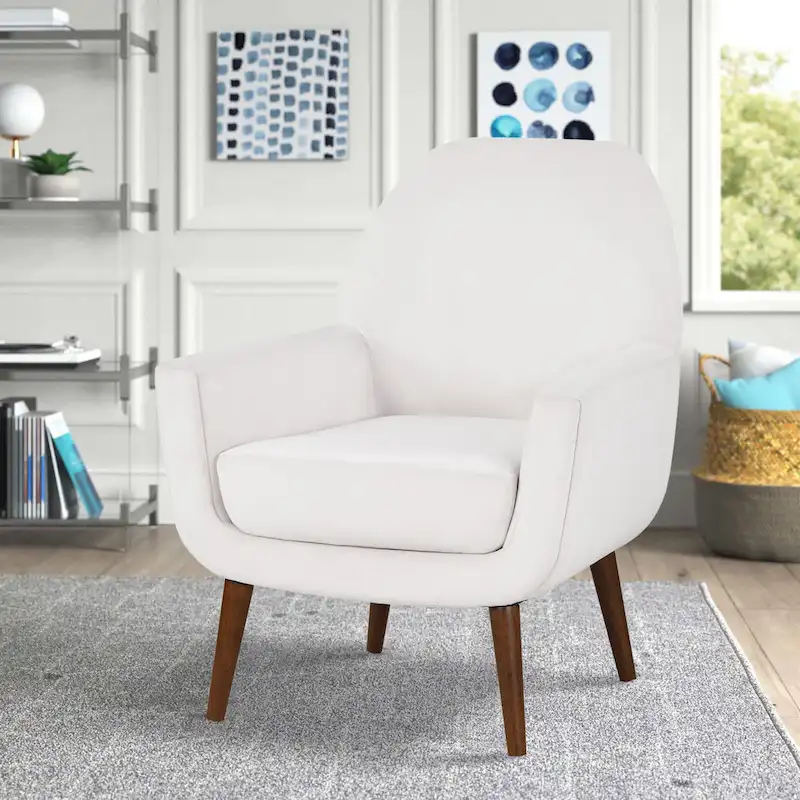 Adrian Mid-Century Velvet Arm Chair by Greyson Living