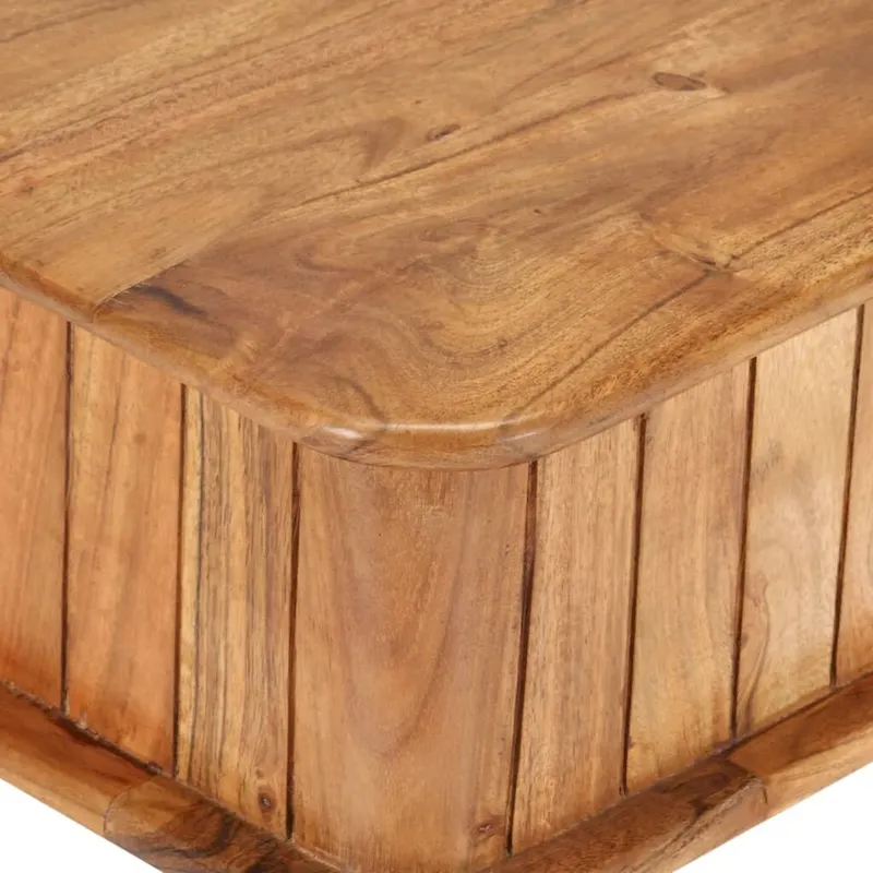 vidaXL Coffee Table 39.4x19.7x15.7 Solid Acacia Wood