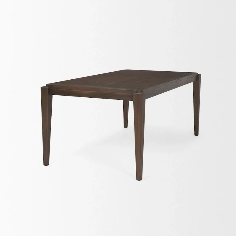 Teva Dark Brown Wood Rectangular 72 Dining Table - 72.0L x 39.0W x 30.0H