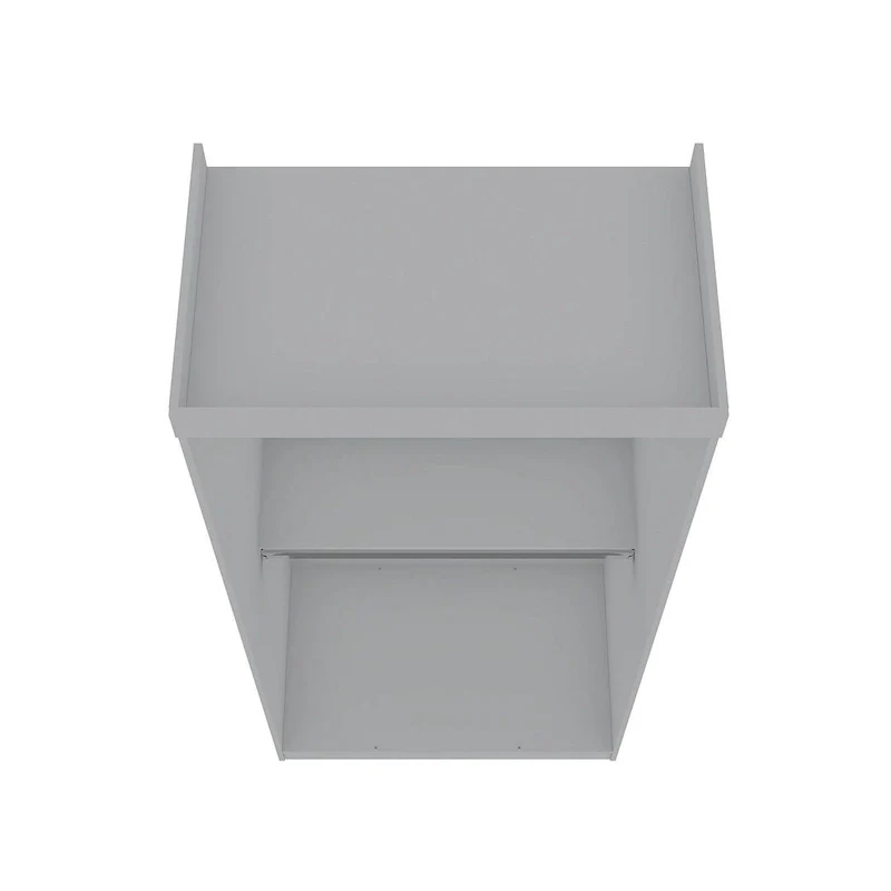 35.9 Open Double Hanging Modern Wardrobe Closet with 2 Hanging Rods