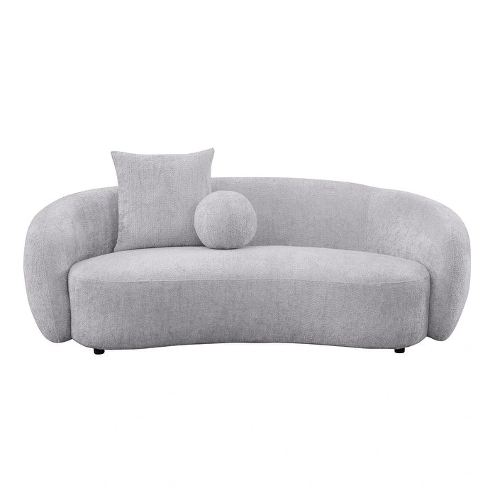 Best Quality 2pc Teddy Fabric Sofa & Loveseat