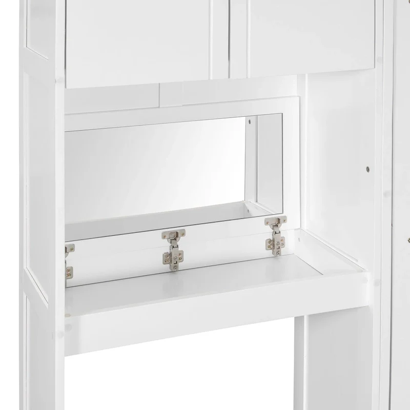 All-in-one Murphy Bed with Desk, Vanity and Wardrobe Queen Folding Bed