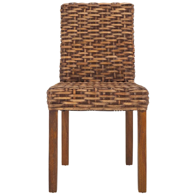 SAFAVIEH Luana Dining Unfinished Natural Wicker Dining Chair (Set of 2) - 19 x 22.5 x 34.5 - 19W x 23D x 35H