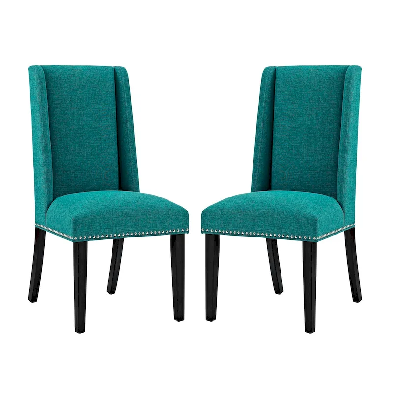 Modway Baron Fabric Upholstered Dining Chairs (Set of 2)