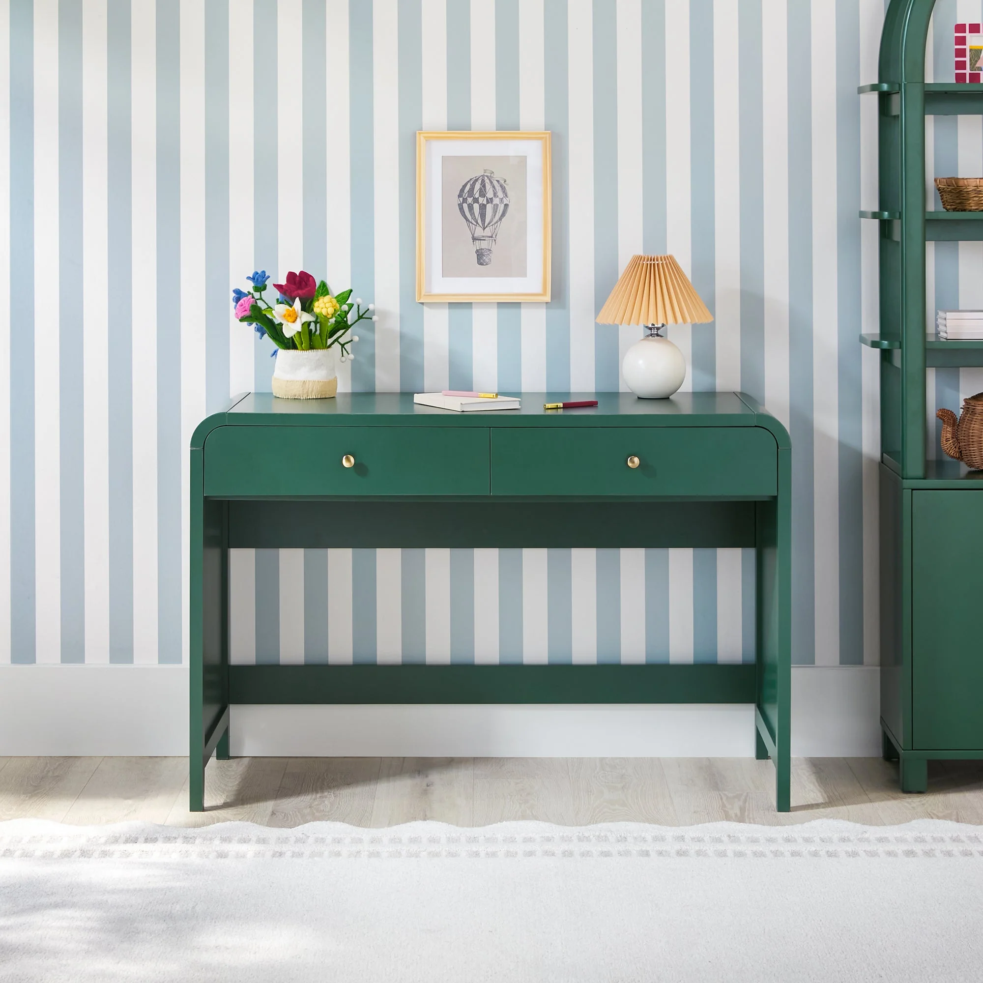 Zoey Modern Curve Design Writing Desk