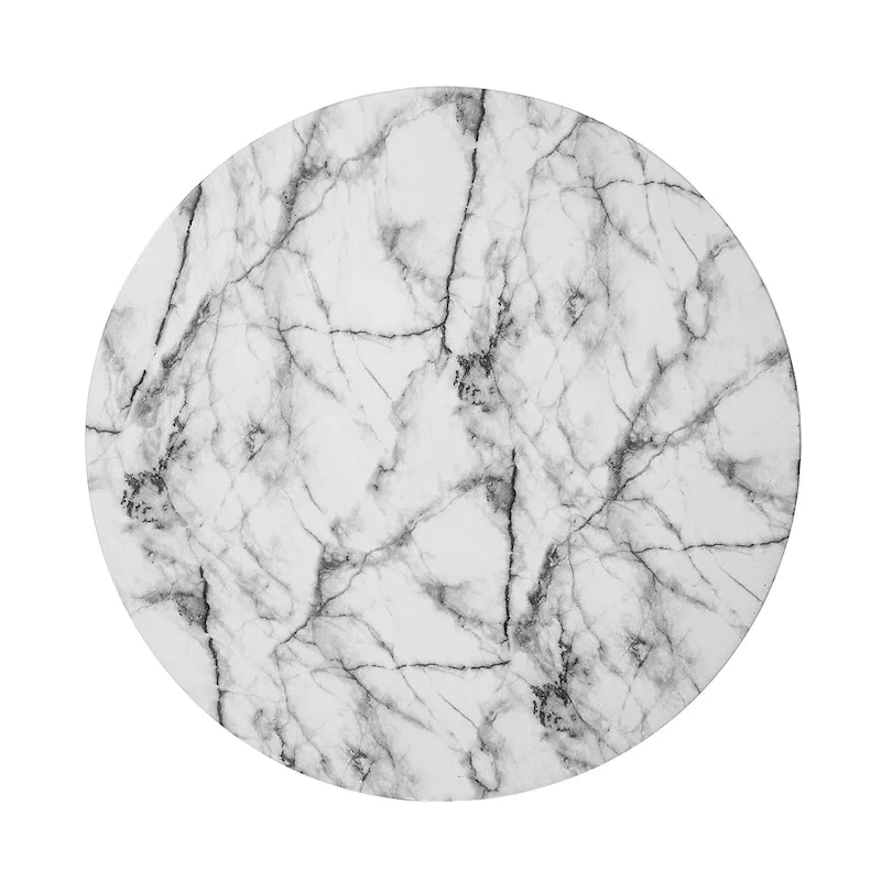 Glitzhome 20.75 H Modern MGO Faux Marble Side Table