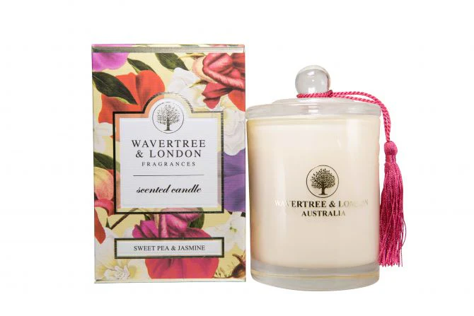 Wavertree & London Candle Sweet Pea & Jasmine 60 hours 330g