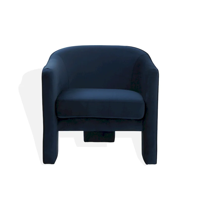 Evchen Velvet Accent Chair - 30 W x 28 L x 30 H