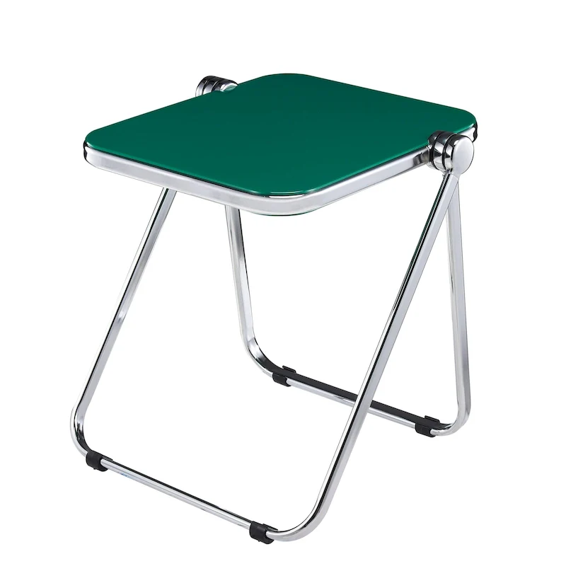 LeisureMod Lawrence Rectangular Folding Table with Aluminum Frame - 16.73