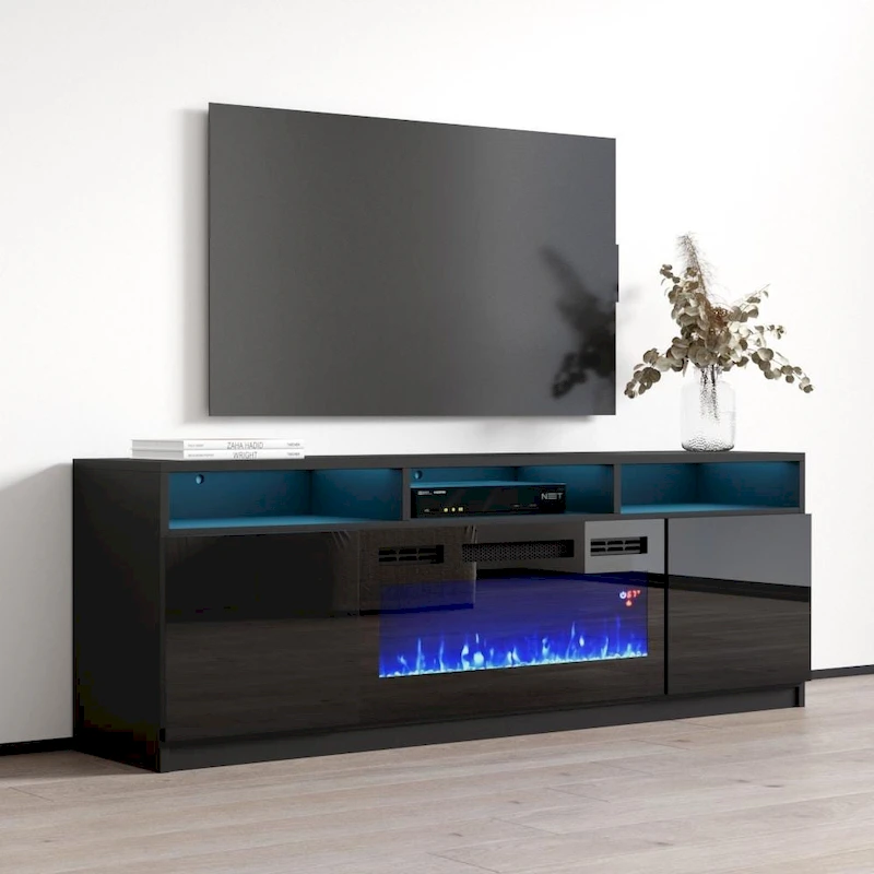Reno 05 Electric Fireplace Modern 63 TV Stand