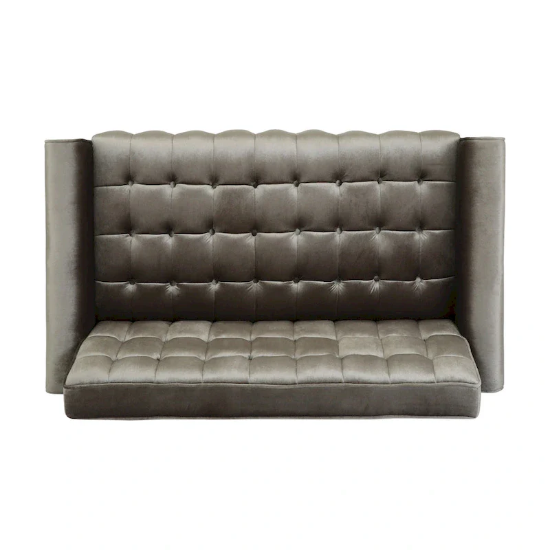 Harnett Tufted Velvet Tapered Leg Loveseat by Christopher Knight Home