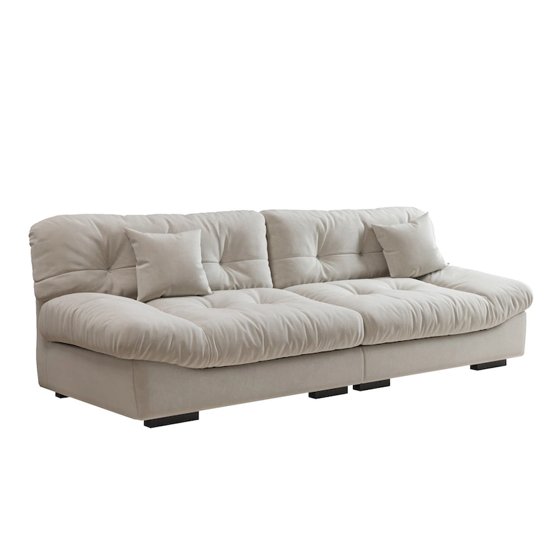 105  Minimalism Cloud Sofa Loveseat with Two Pillow