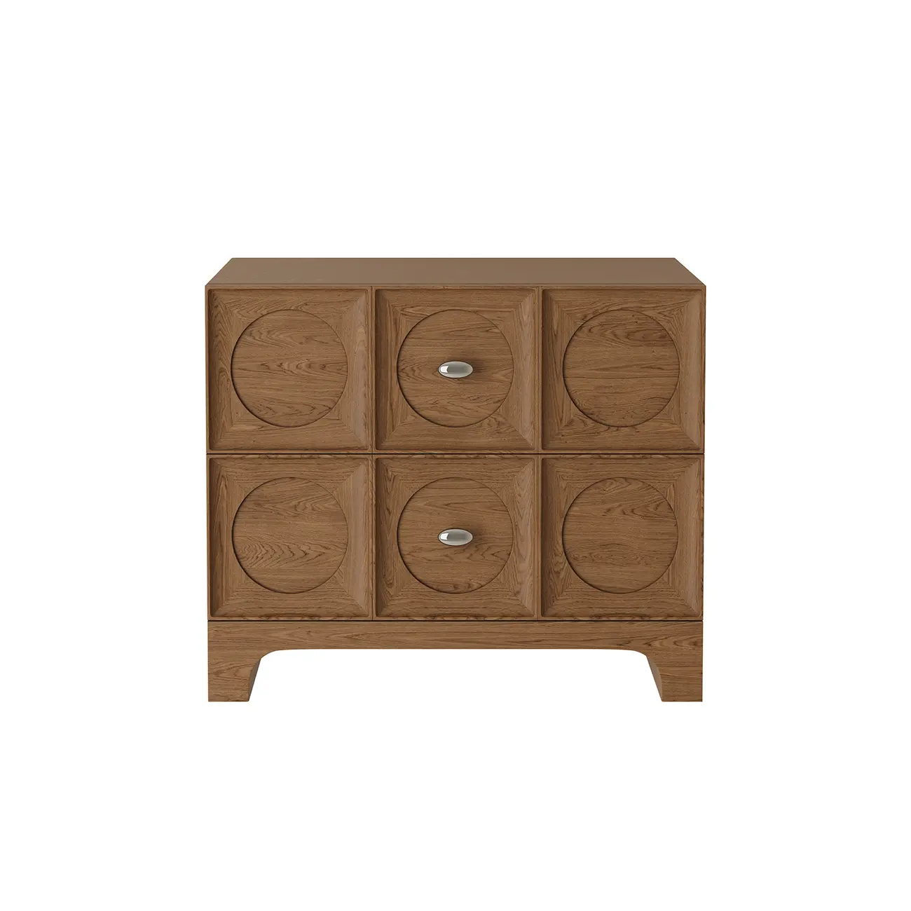 Modern Wooden Bedside Table with Stylish Drawers