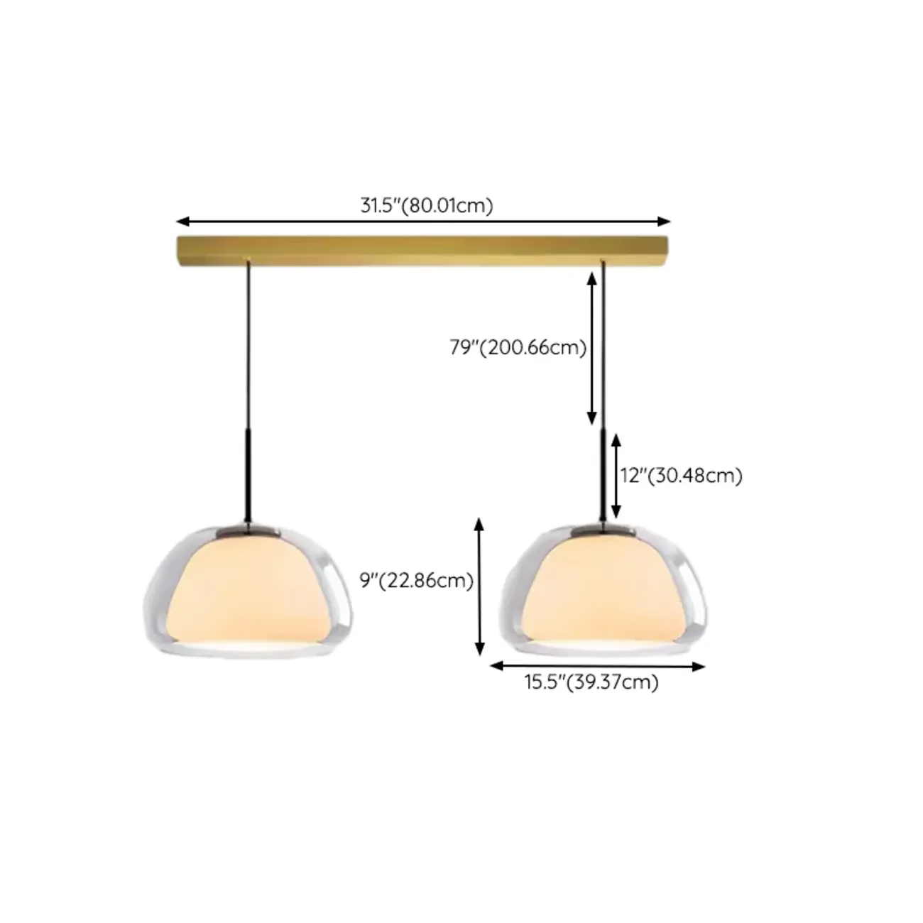Elegant Designer LED Milk Glass Jelly Pendant Light