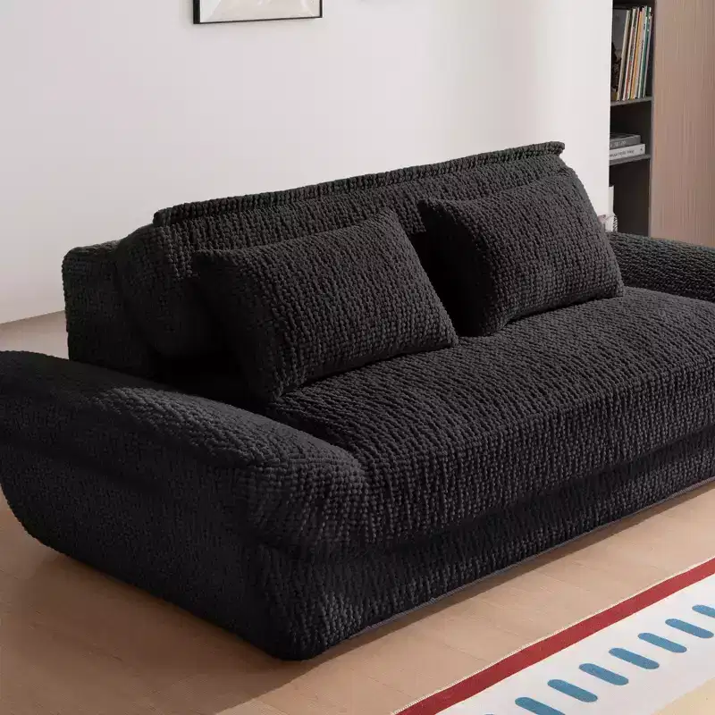 EHMKNP 2-Seater Sailboat Elliptical Sofa  High-Density Compressed Foam Luxury Living Room Couch