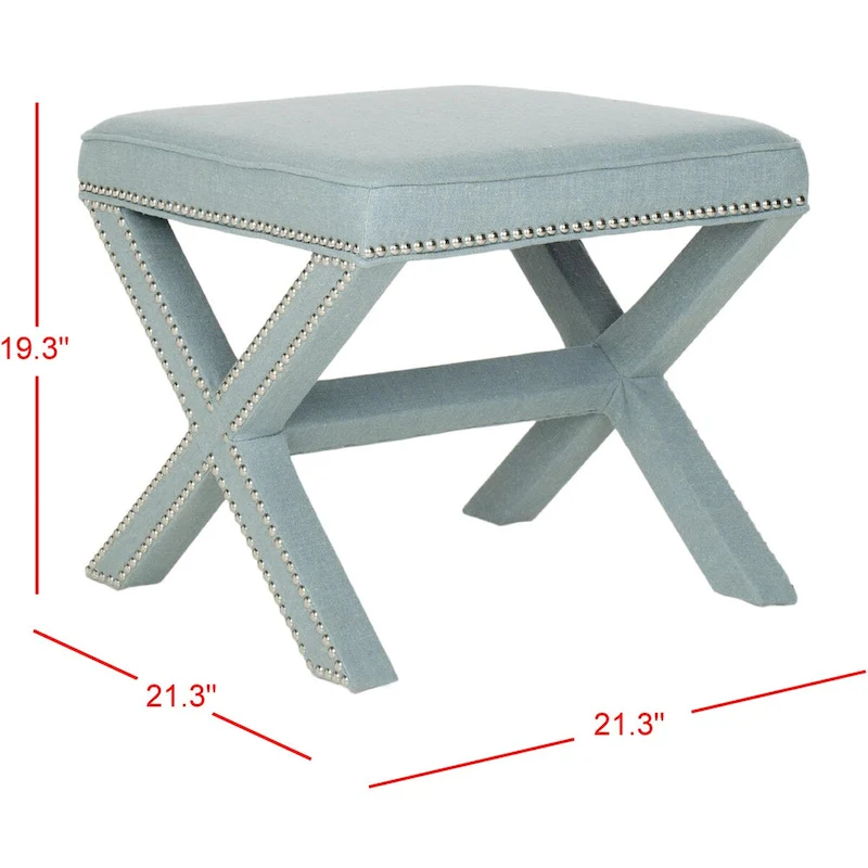SAFAVIEH Shavonne X-Bench Ottoman