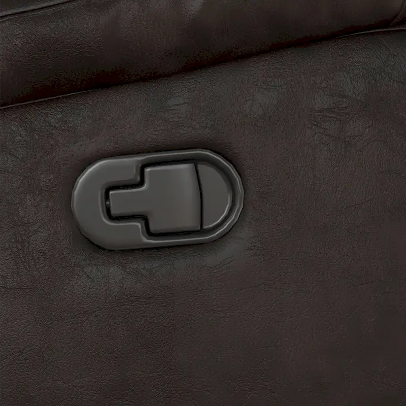 Manual Recliner Chair with Overstuffed Arm and Back