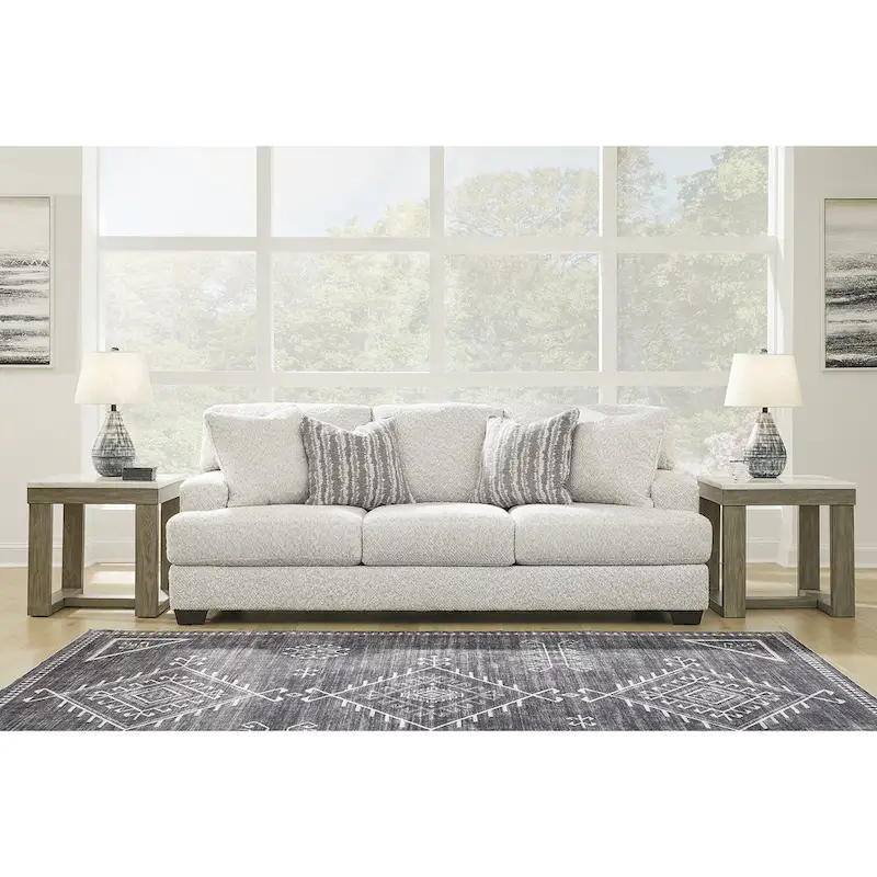Signature Design by Ashley Brebryan White Sofa - 95W x 45D x 39H