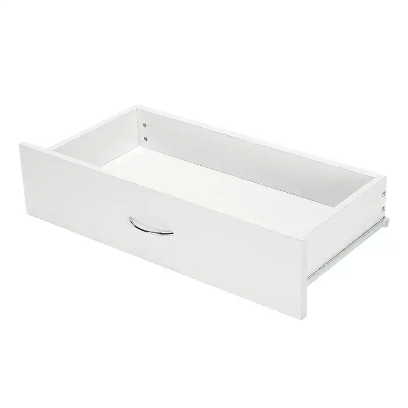 Karl Home 4-Drawer White Particle Board 25.98in. W Chest of Drawer