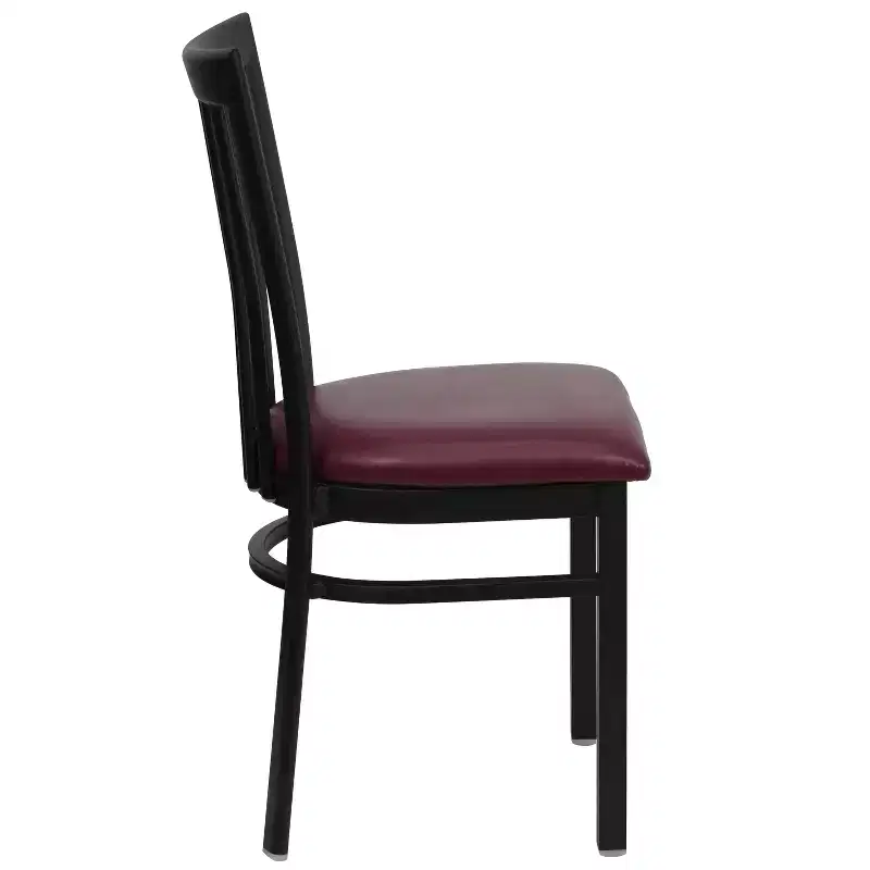 Flash Furniture Black School House Back Metal Restaurant Chair