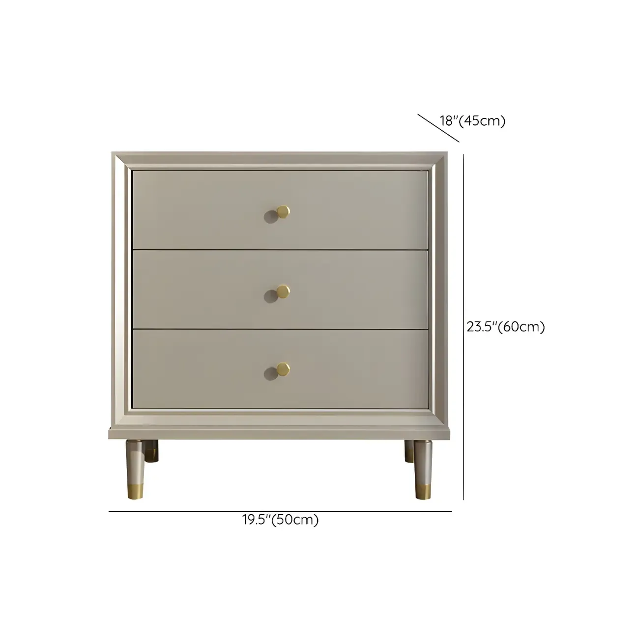 Elegant Off-White Wooden Dressers & Chests with Drawers
