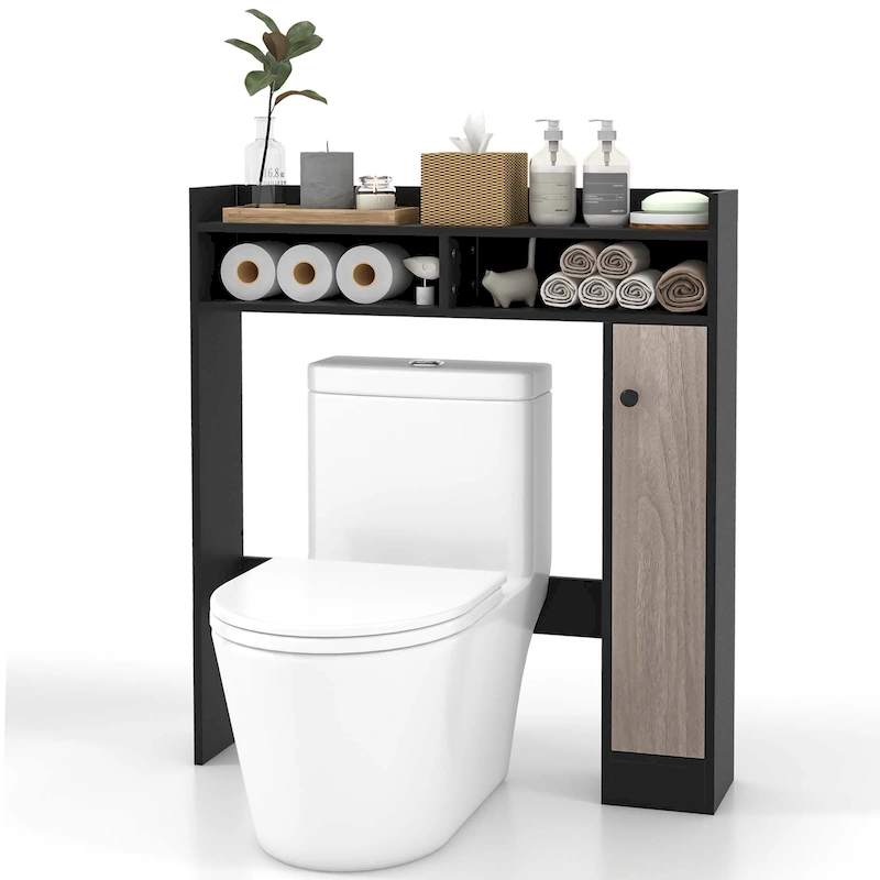 Costway Over the Toilet Bathroom Cabinet Floor Storage Organizer with - See Details