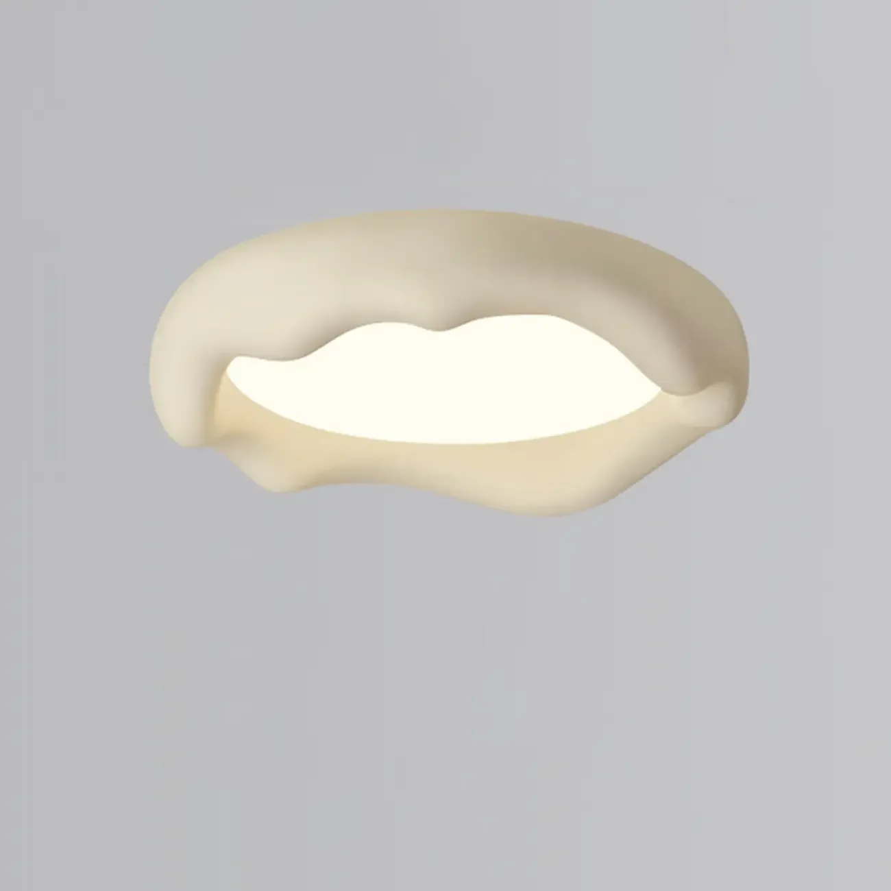 Acrylic Artistic Melting Cream Design Flush Ceiling Light
