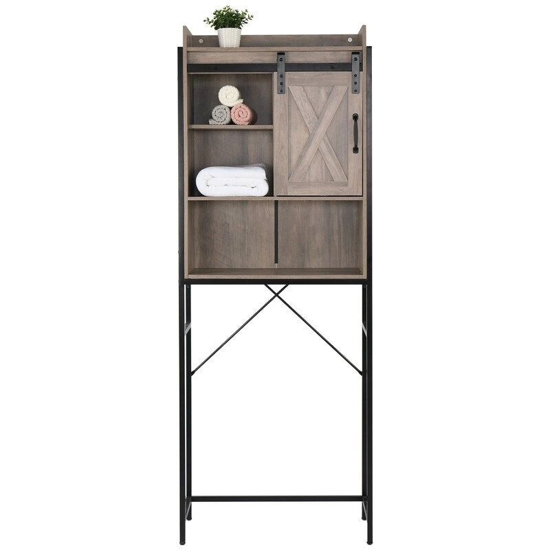 Three-Layer Rack etro Style MDF Bathroom Cabinet