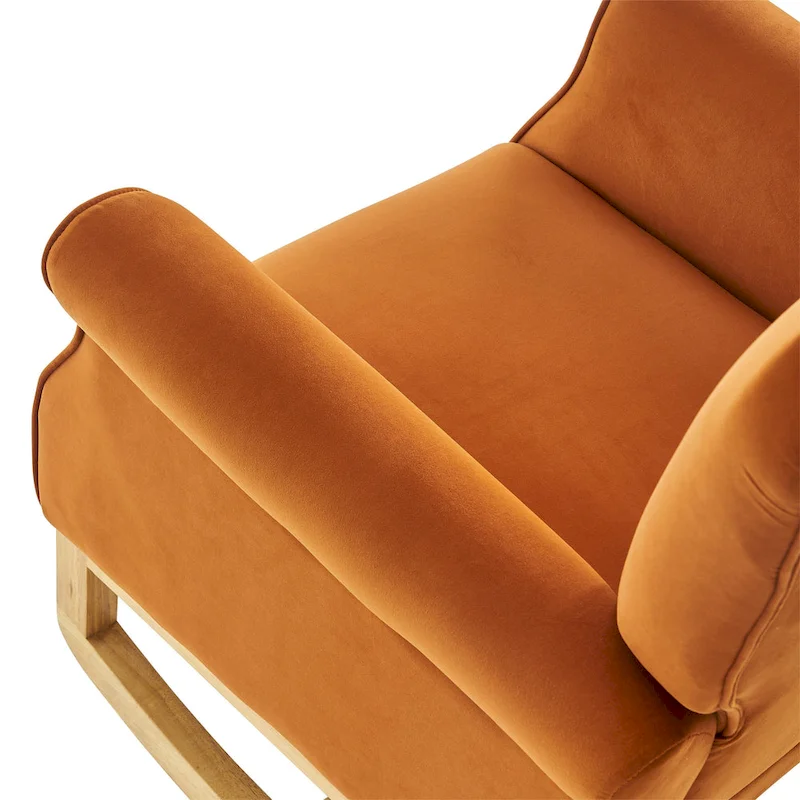 GEITIN High Back Rocking Chair with Tufted Back