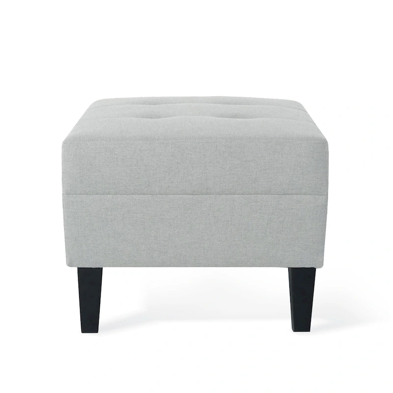 Tiernan Tufted Fabric Ottoman by Christopher Knight Home