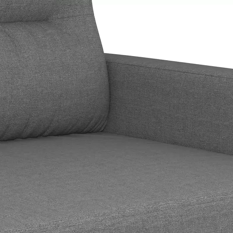 2-seater Sofa Dark Grey Polyester, Metal, Textilene 2-Seater