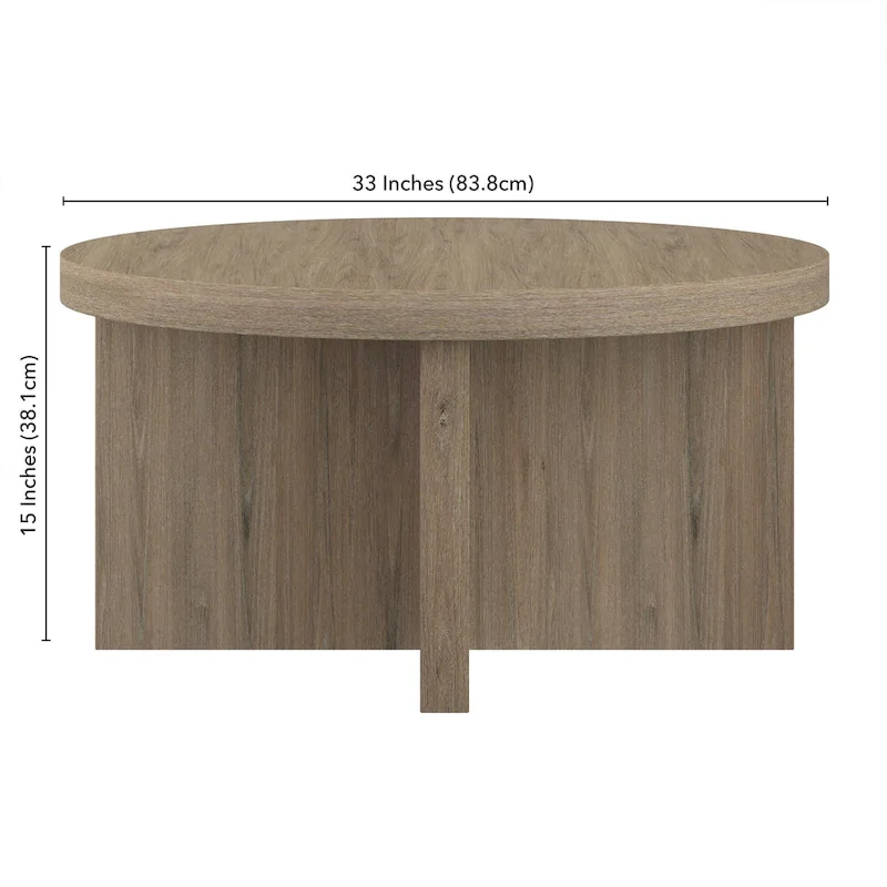 Elna 33 Wide Round Coffee Table - 33 Wide