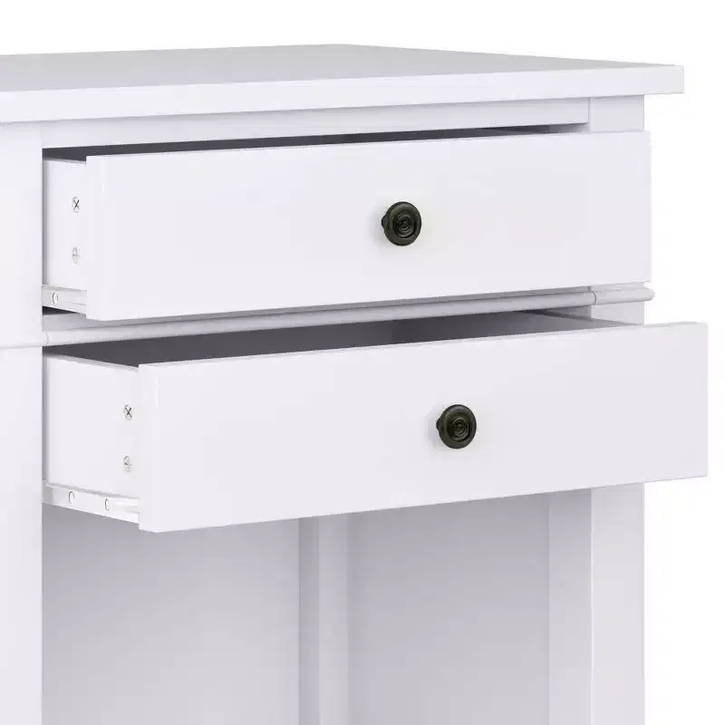 24" Sterling Solid Wood Nightstand White - WyndenHall