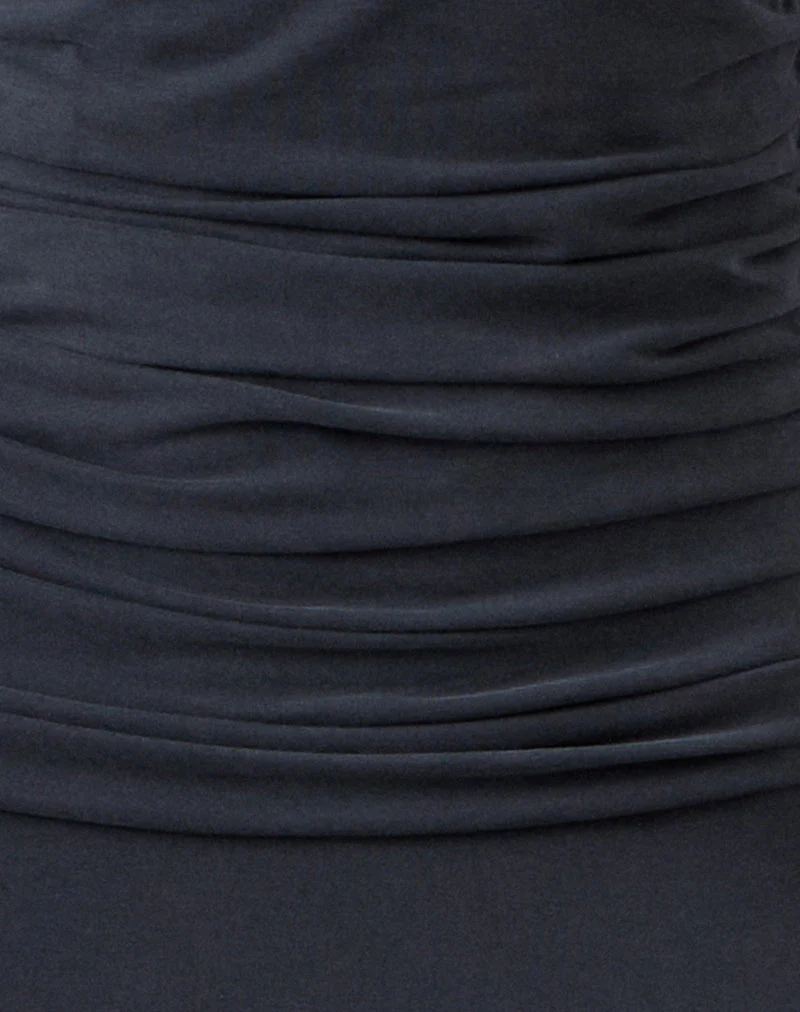 Darmi Maxi Dress in Cupro Granite