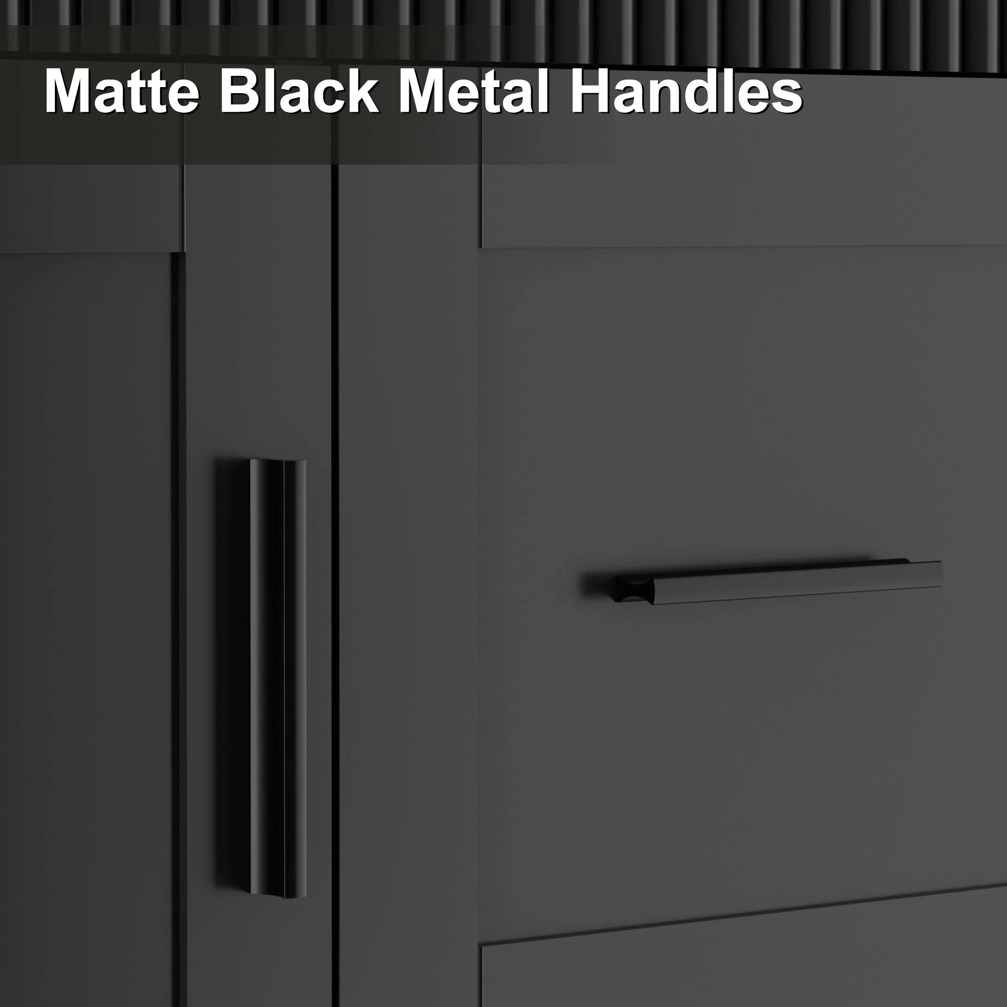 Wavy Line 30/36/48 Bathroom Vanity Set with Sink & Faucet