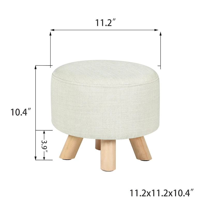 Adeco Foot Rest Ottoman Pet Stool