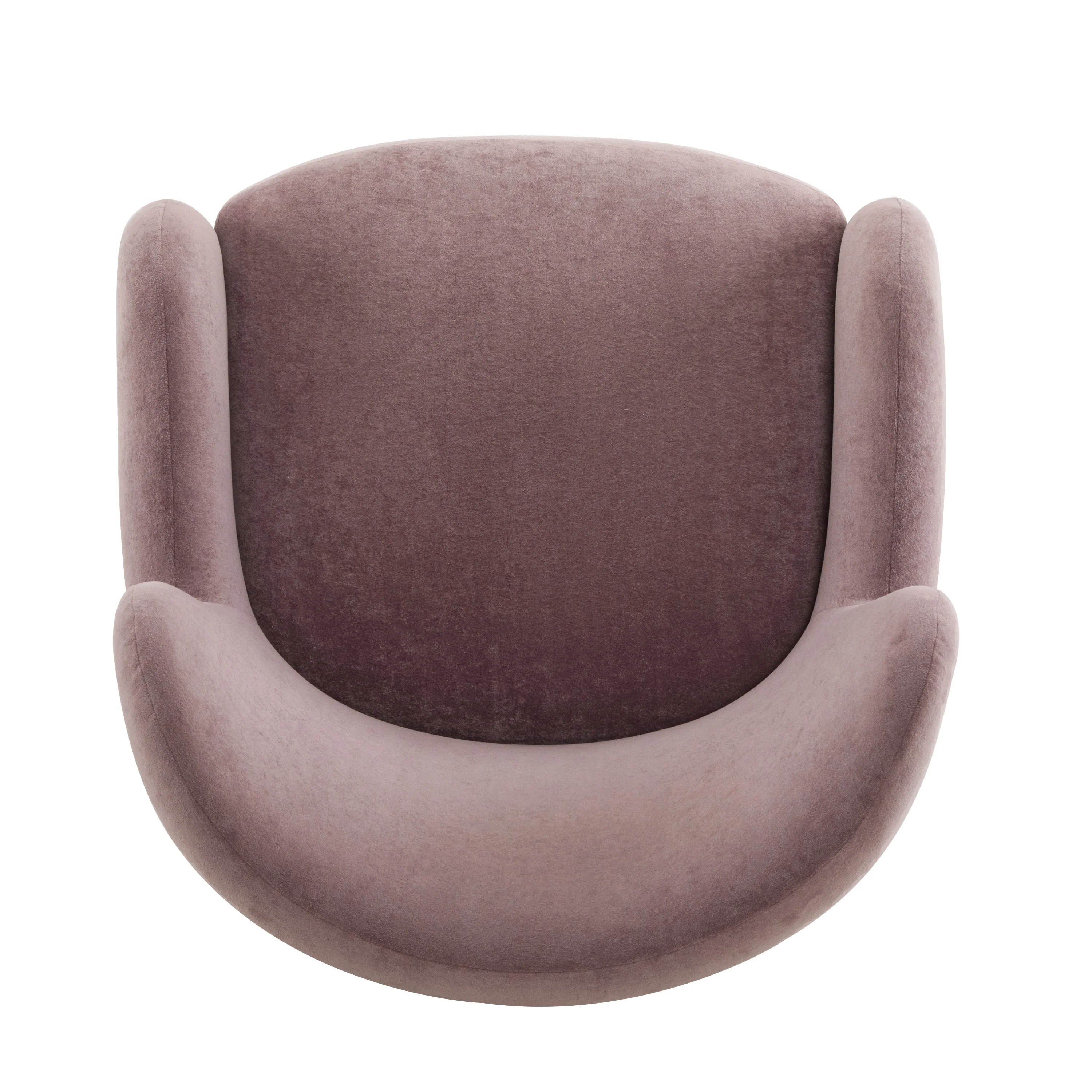 Luxury Modern Fabric Armchair with Round Arms & Tapered Legs