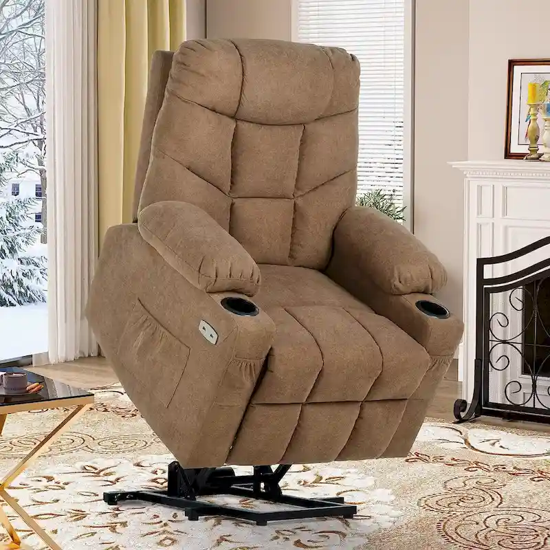 Moasis Fabric Power Lift Recliner Chair for Elderly