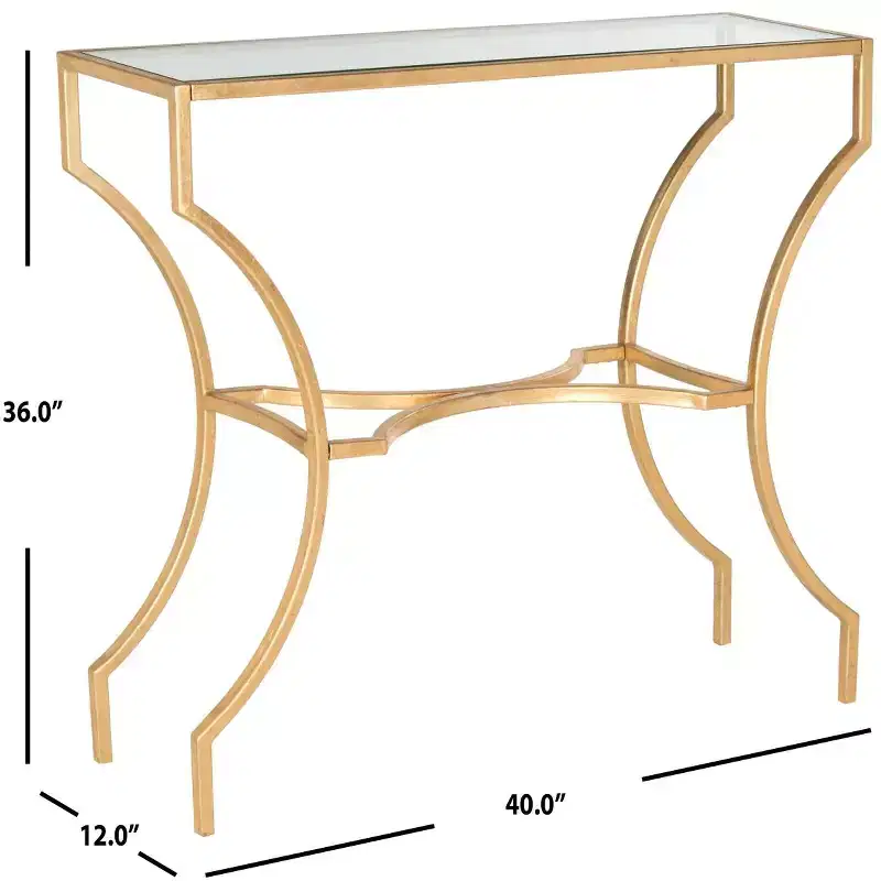Alphonse Console - FOX2540A - Gold - Safavieh Couture