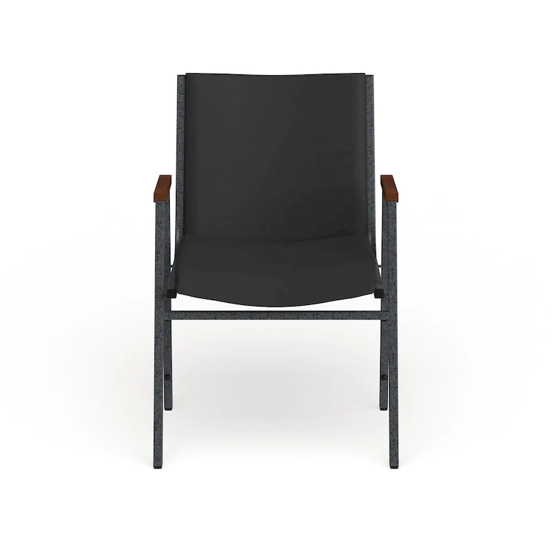 Heavy Duty Stack Chair with Arms - 21D x 21W x 31H
