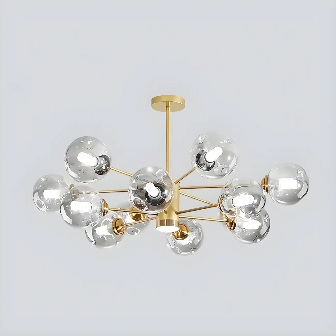 Modern LED Glass Crystal Sputnik Chandelier