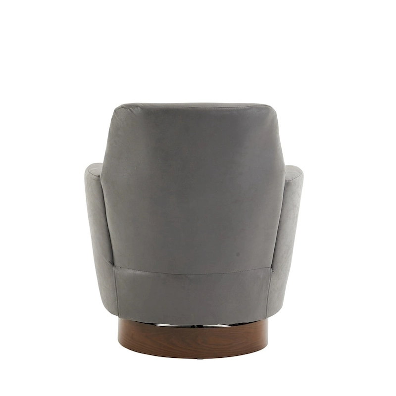 PU leather Swivel Barrel Chair