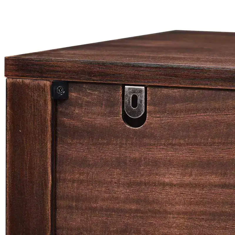 Karl Home 2-Drawer Brown MDF (Medium-Density Fiberboard) 29.53in. W Nightstands