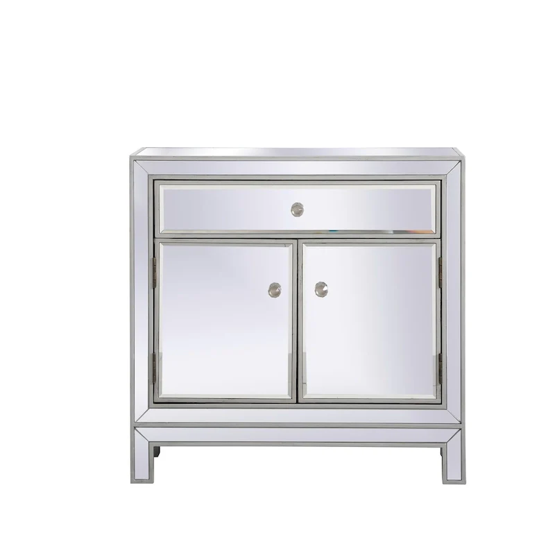 29 in. Antique Mirrored Cabinet